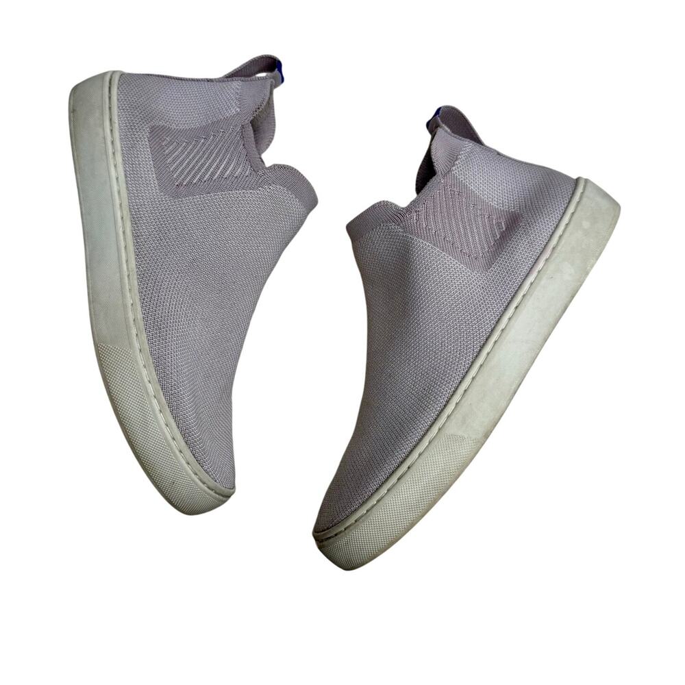 ROTHY'S Women's Size 6.5 Chelsea Boot Shoes Lilac Gray Slip On High Top Sneaker